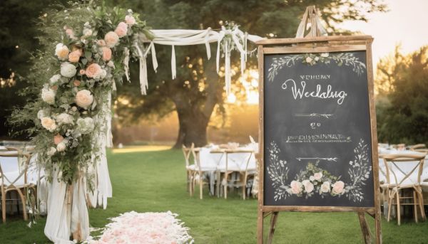 Create a memorable welcome sign for your wedding day