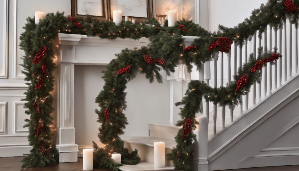 Transform your space with artificial evergreen christmas garland
